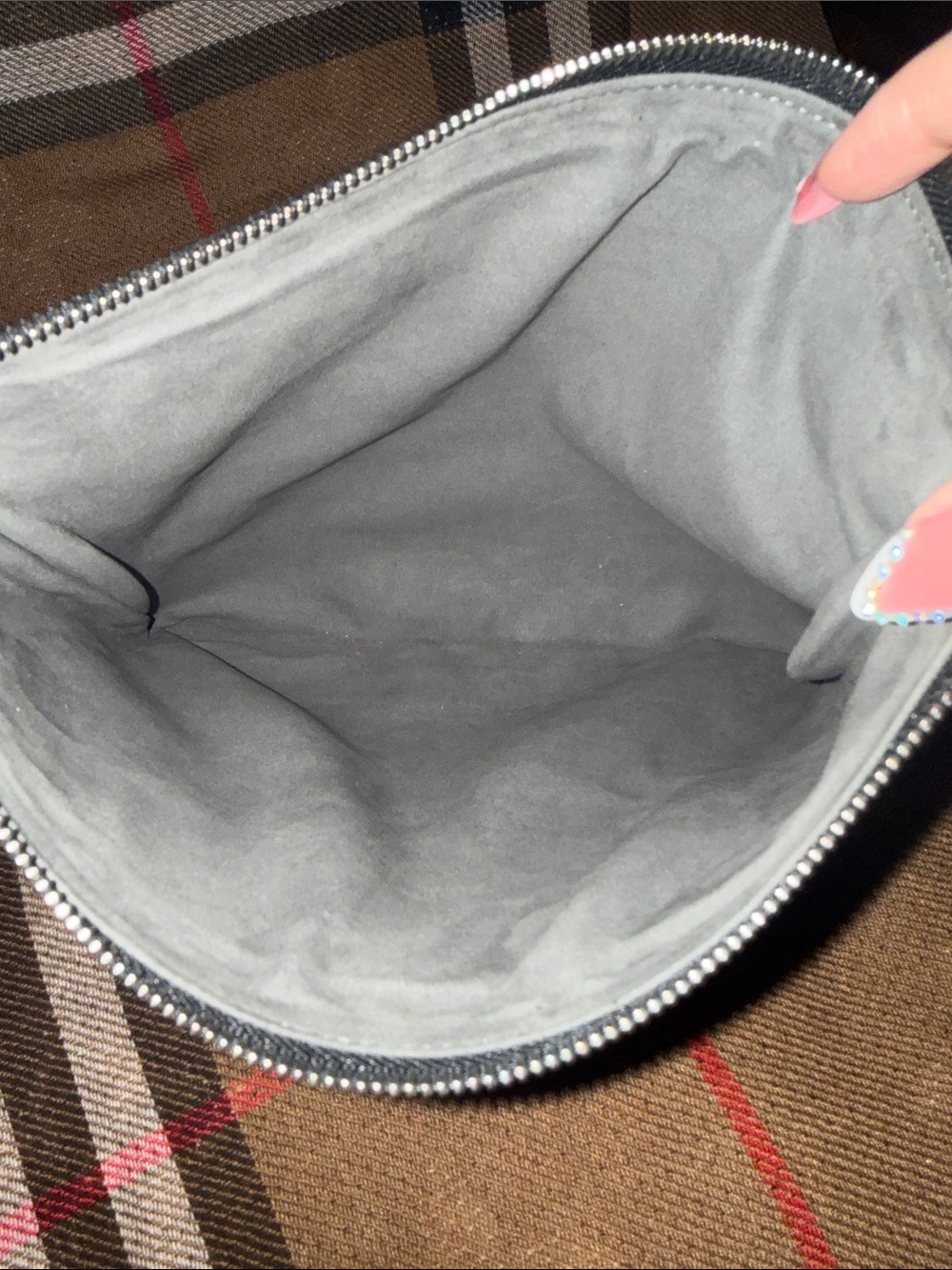 MCM  Authentic Tan Monogram Pouch - Picture 6 of 8